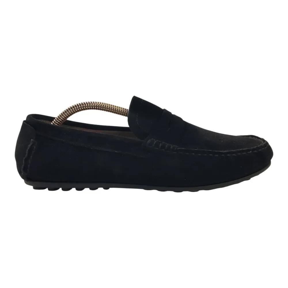 FLORSHEIM Imperial Shoes Mens Size 10 Black Suede Loafers Moccasin Casual Preppy